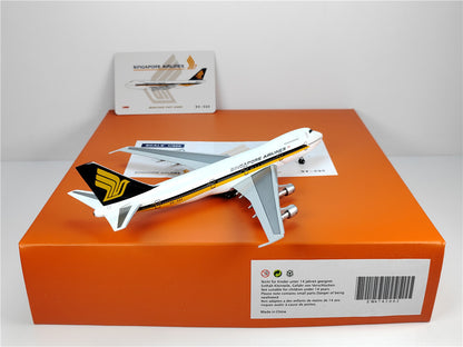 1:400 JC Wings SINGAPORE AIRLINES BOEING B747-200 Airplane Diecast Model