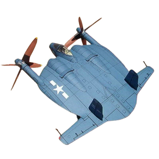 1:32 US XF5U-1 Flying Pancake Fighter Plane 3D Paper Model Puzzle Set Collection