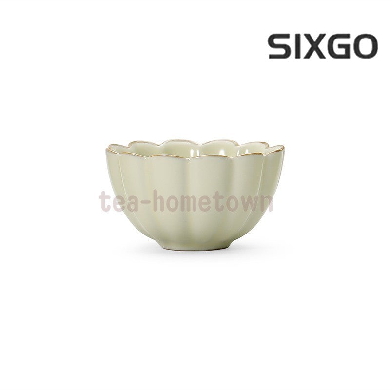 1pc Azure Ru Kiln Master Cup Household Tea Cup Single Cup Tea Tasting Cup