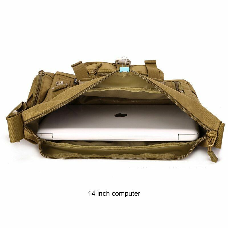 Tactical Sling Bag Waterproof Tactical Shoulder Laptop Bag Travel Hiking Outdoor