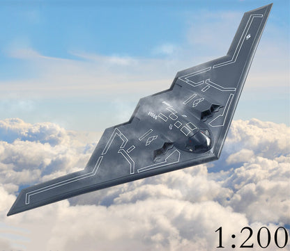 1:200 Scale Spirit B-2 Stealth and Strategic Bomber Aircraft Alloy Model Plain
