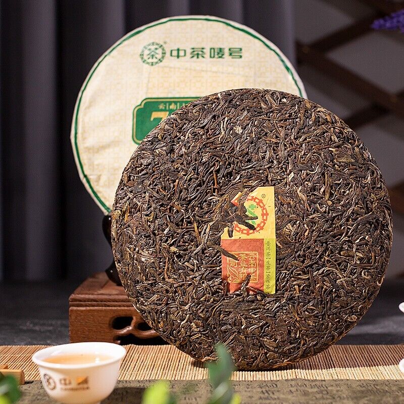 CHINATEA COFCO Classic 7541 Pu-erh Tea Cake 2021 Zhongcha Raw Pu'er Puer 357G