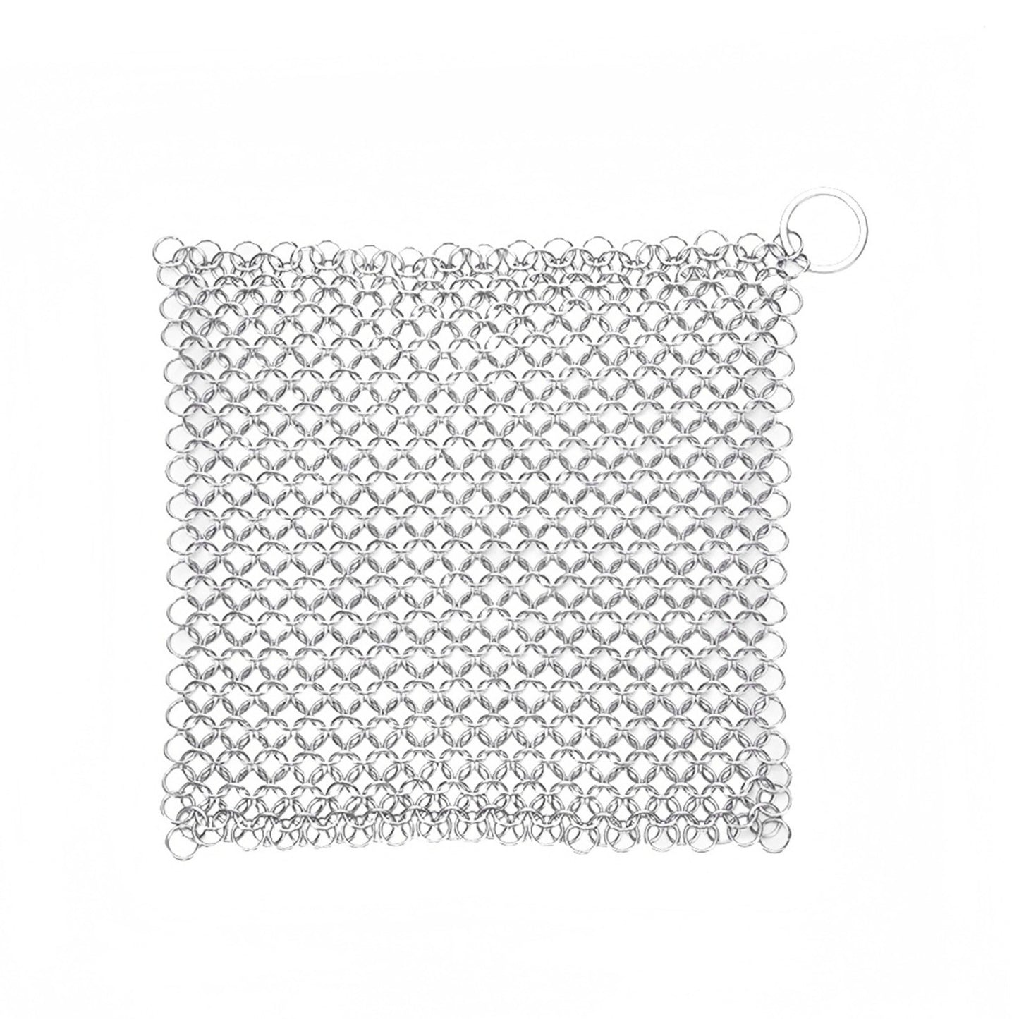 1Pack 7" Outdoor Grills Stainless Steel Chainmail Scrubber Tough on Grime