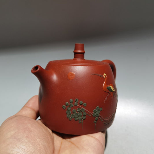 China Yixing Zisha Clay Handmade Exquisite Kung Fu Tea Set Teapot 品名：井栏 底款：顾景舟