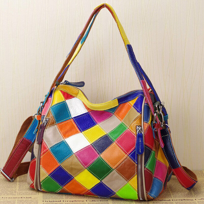 Designer Women'S Genuine Leather Multi-color (Random) Handbag Tote Shoulder Bags