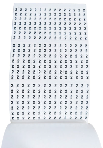 450 Piece Wire Marker Labels - Includes Numbers 0 through 9 (WMB-0200)
