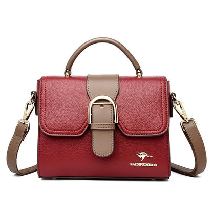 Women Fashion Handbag Purse Genuine Leather Shoulder Crossbody Flap Totes Bags