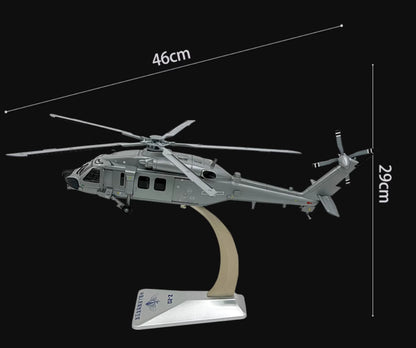 46CM 1:28 China Air Force Z-20 Helicopter Aeroplane Diecast Plane Aircraft Model