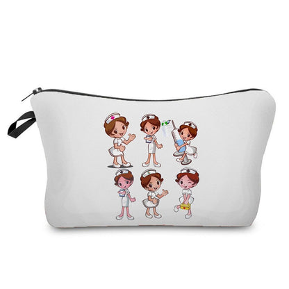 Printed Cosmetic Organizer Storage Bags Makeup Cartoon Purse 18*22*13.5 CM 1 PC