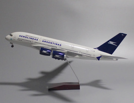 1:160 46CM AIR ALGERIE AIRBUS A380 Airplane Landing Gear Resin Aircraft Model