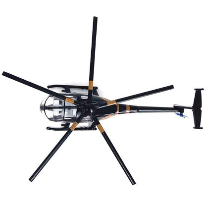 7.4cm Diecast Alloy 1/100 Scale USA Bird MD500 Helicopter Model Toy Gift