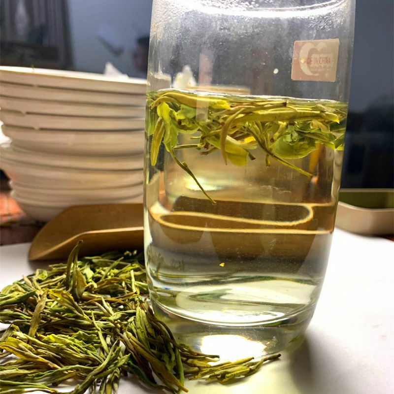 Chinese Anji Jin Ya Green Tea An Ji Golden Buds Bai Cha
