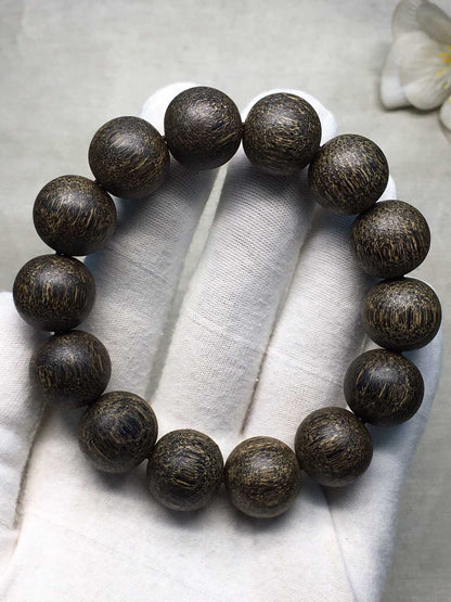 16mm Chinese Natural Eaglewood Handmade Exquisite Bracelets 31327