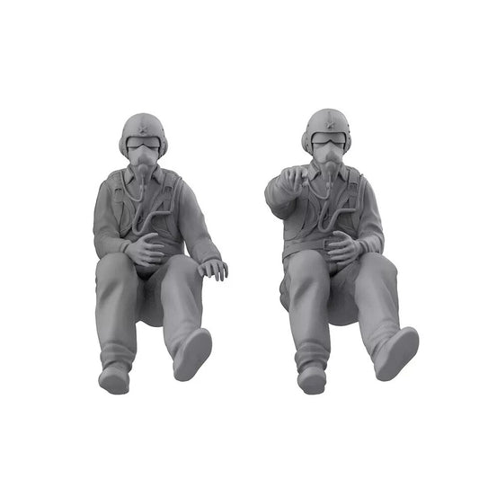 LY48261A 1/48 Model Upgrade Parts Mask Driver &Machine Gunner 3D RESIN MODEL