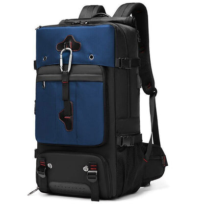 New Men's Travel Bag Backpack Luggage Bag Hiking Outdoor Mountaineering Bag