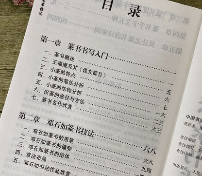 Copybook Chinese Calligraphy Seal Script Technique Getting Started Tutorial Chin