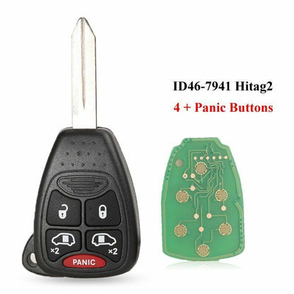 Remote Car Key for Dodge RAM JEEP 315/433Mhz ID46 Entry Transmitter Commander Bt