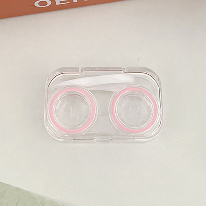Contact Lens Cases Plastic Colorful Container Holder Portable Soak Storage Boxes