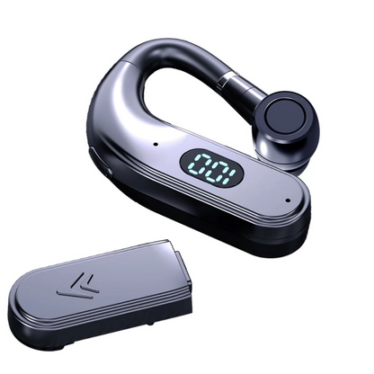 Bluetooth 5.2 Earpiece Wireless Headset Driving Trucker Earbuds Noise Cancelling