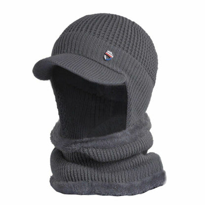 Winter Hat Bandana Scarf Outdoor Ear Protection Warm Thick Bicycle Knitted Cap