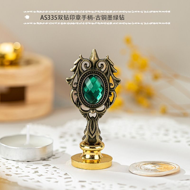 Wax Sealing Stamps Metal Retro Magic College Roman Column Handle DIY Card Making