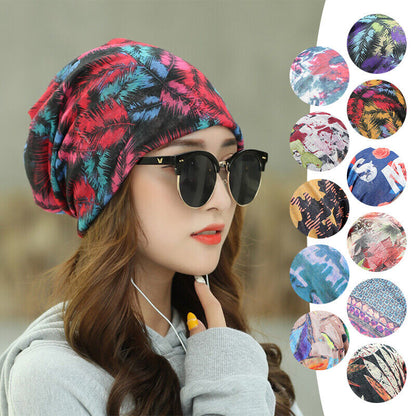 Women's Turban Cap Spring and Summer Outdoor Hat Breathable Pullover Cap Thin