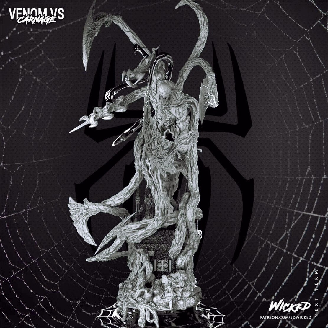 1/24 resin figure model Movie Monster Red Venom Unassembled unpainted