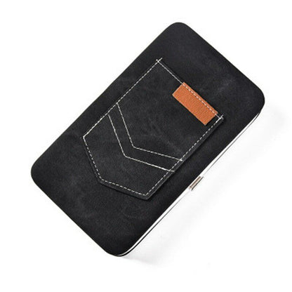 Women's Purse PU Leather Wallet Bag Card&ID Money Clamps Cash Clip Billfold Lady