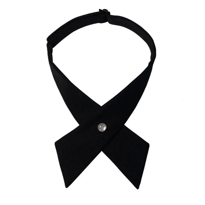 Women Criss Cross Bow Ties Fashion Solid Detachable Collars Apparels Accessories