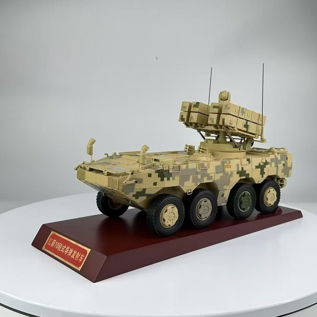1:26 38CM Red Arrow-10 Air Defense Missile Launcher Truck Diecast Military Model