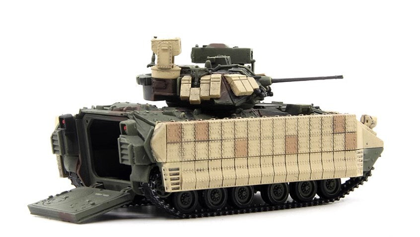 1Pcs 1:72 US M2A3 BUSKIII Bradley Infantry Fighting Vehicle Model Collection Box