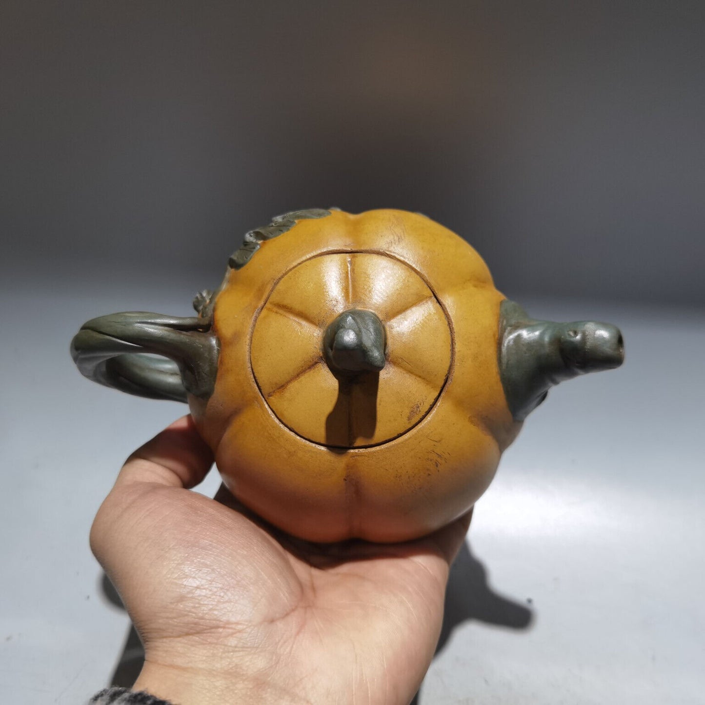 Chinese Yixing Zisha Clay Handmade Exquisite Teapot（南瓜壶 低款：蒋蓉）