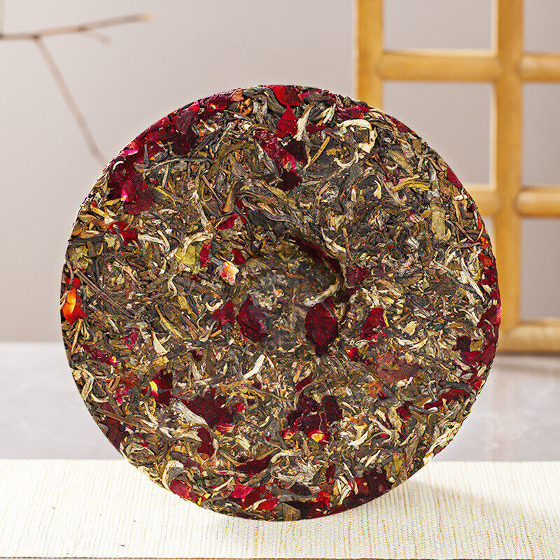 Yunnan Puerh Raw Tea Ink Red Rose Tea Puerh Tea Cake 357g/12.59oz