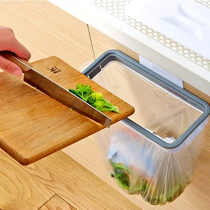 Garbage Bag Holder Under Sink Mounted Cabinet Trash Stand Over The Door Hanging