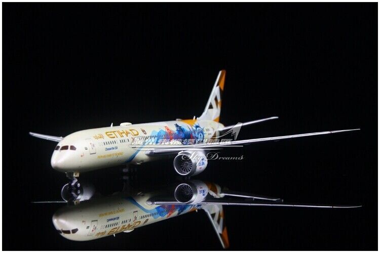 1:400 JC WINGS ETIHAD AIRWAYS BOEING 787-9 Passenger Aircraft Diecast Model