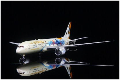 1:400 JC WINGS ETIHAD AIRWAYS BOEING 787-9 Passenger Aircraft Diecast Model