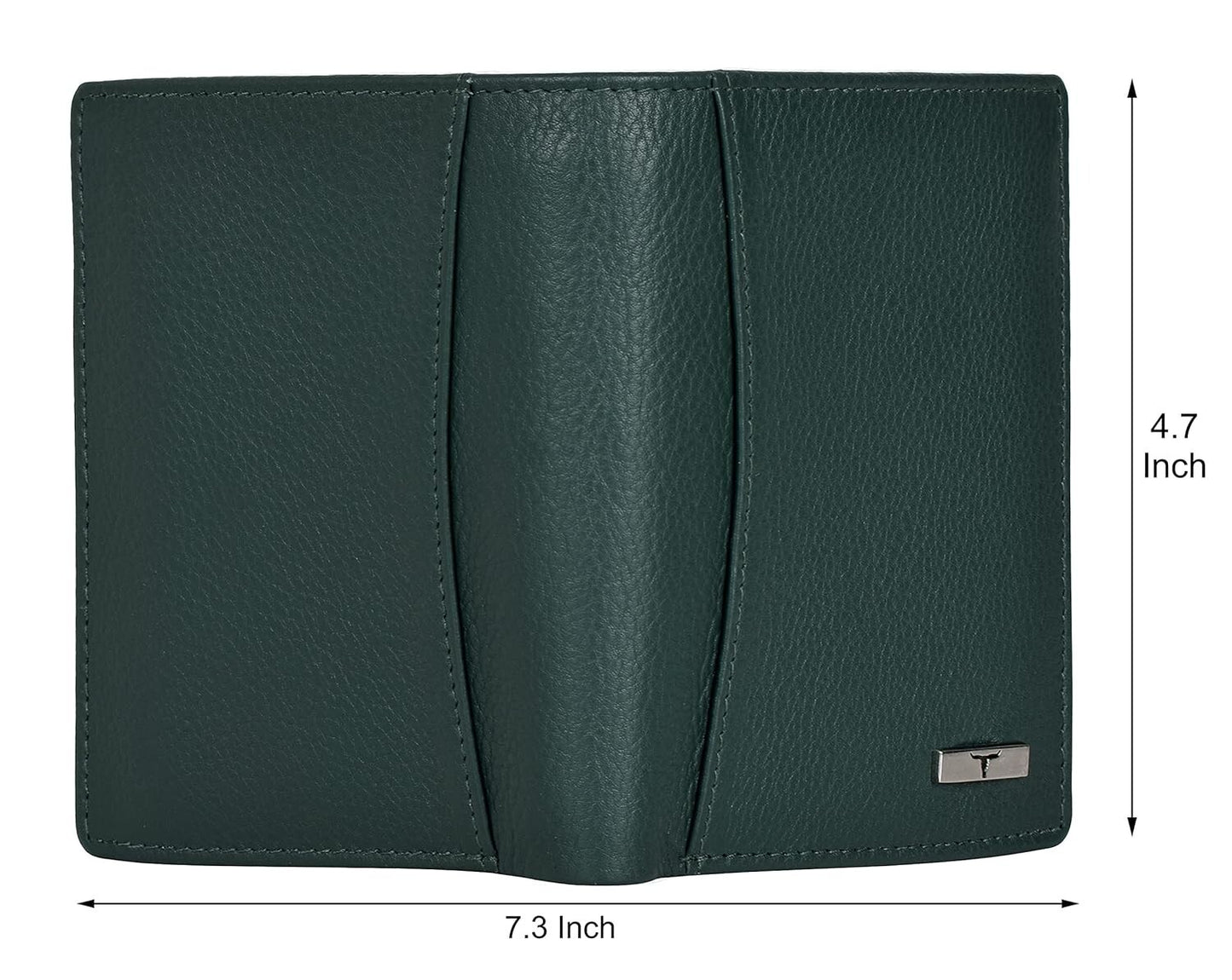 New Green Bi-Fold Leather Men's Wallet RFID Protection Gift Item
