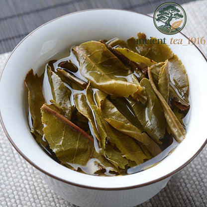 Pu Erh Tea Cake 357g Yunnan Ancient Tree Snow Mountain Golden Leaf Big Leaf