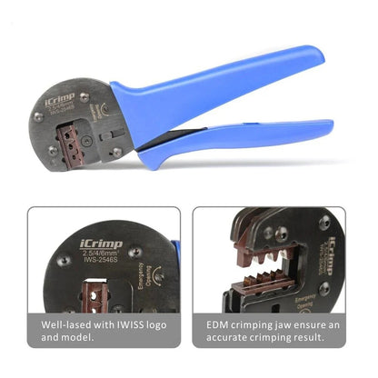 IWS-2546S MC4 Solar Crimping Plier Hand Crimper Crimp Range 2.5/4/6mm2(14-10AWG)