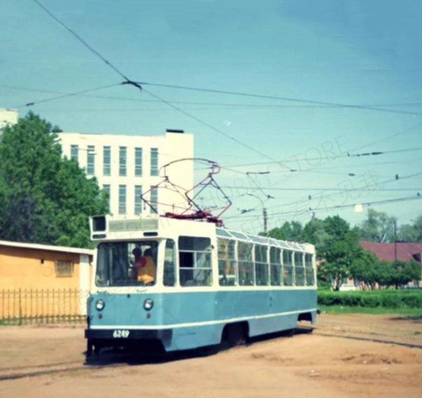 1:43 SSM LM-68 Leningrad Tram City Public Transport Passenger Car Diecast Model