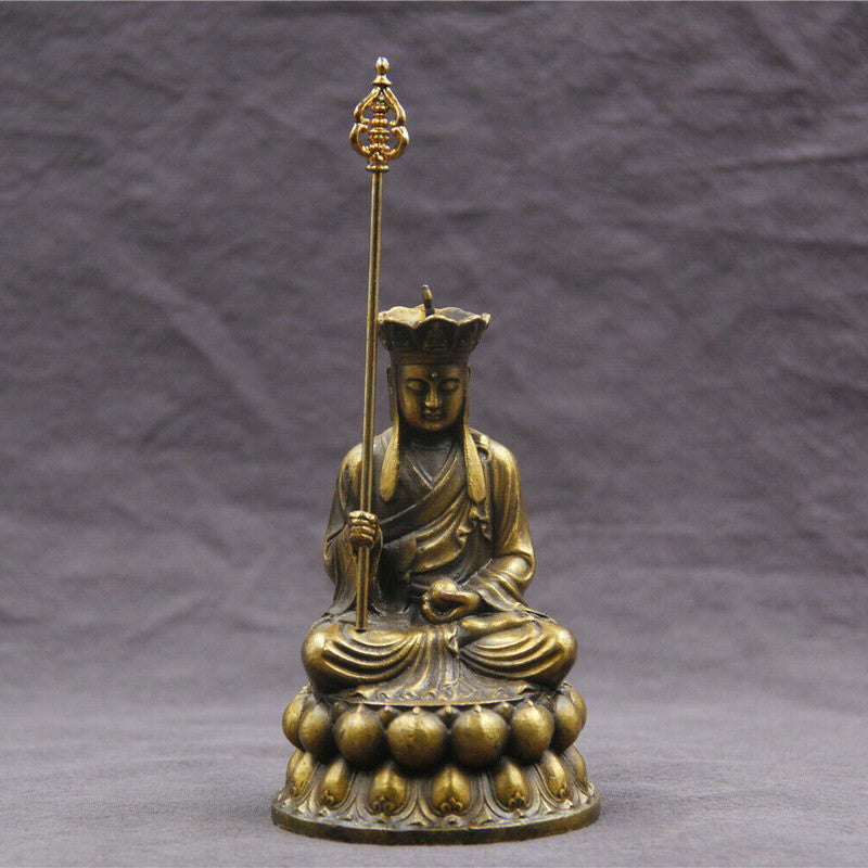 Chinese Bronze Antique Tibetan Buddhism Buddha Statue Mini Buddha Decoration