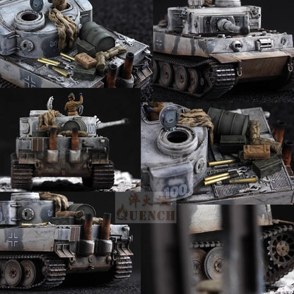 1/72 Quenched German Tiger Tank Ear Tiger Leningrad Finished Model No Solider
