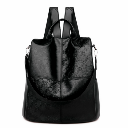 Women Faux Leather Backpack Multi-purpose Casual Travel Bag Handbag Shoulder Bag