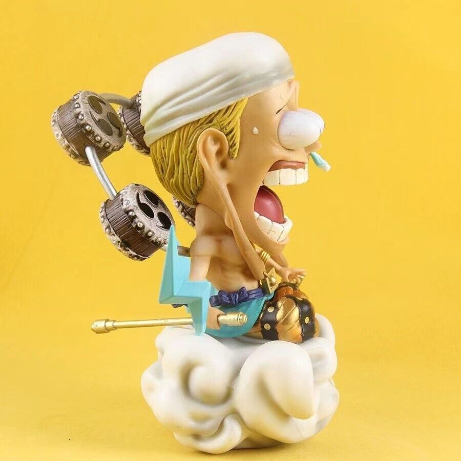 Anime One Piece Thor Enel PVC Action Figure Small Statue Model Dolls Kids Toys