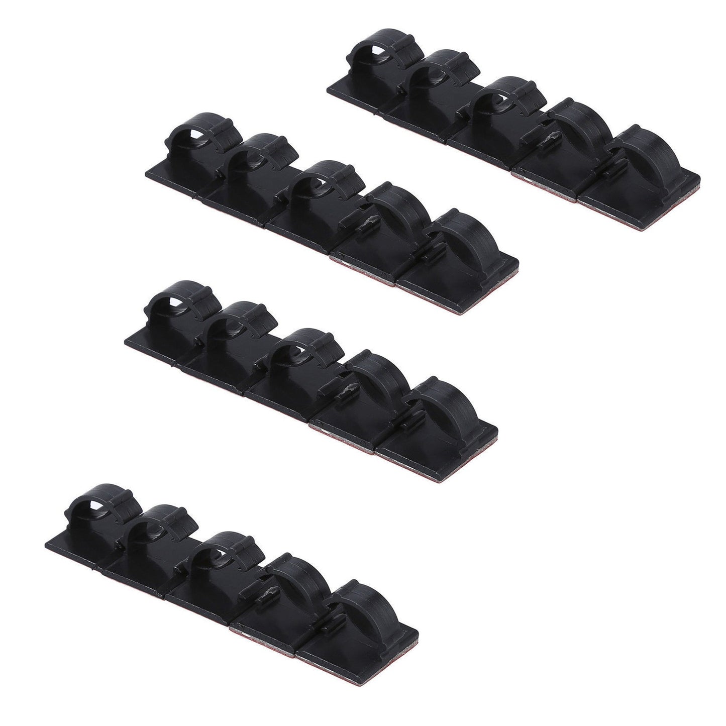 20 Pack Self-Adhesive Wire Tie Cable Clamp Clip Holder For Car Dash Camera E