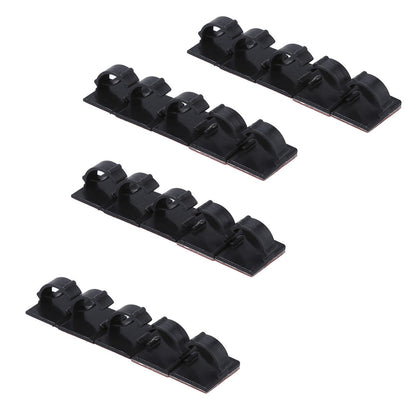 20 Pack Self-Adhesive Wire Tie Cable Clamp Clip Holder For Car Dash Camera E
