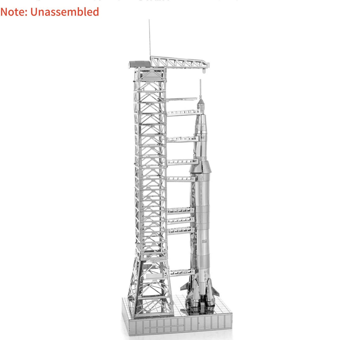 1/770 Metal High Quality USA Apollo 11 Saturn V w/ Gantry Unassembled Model