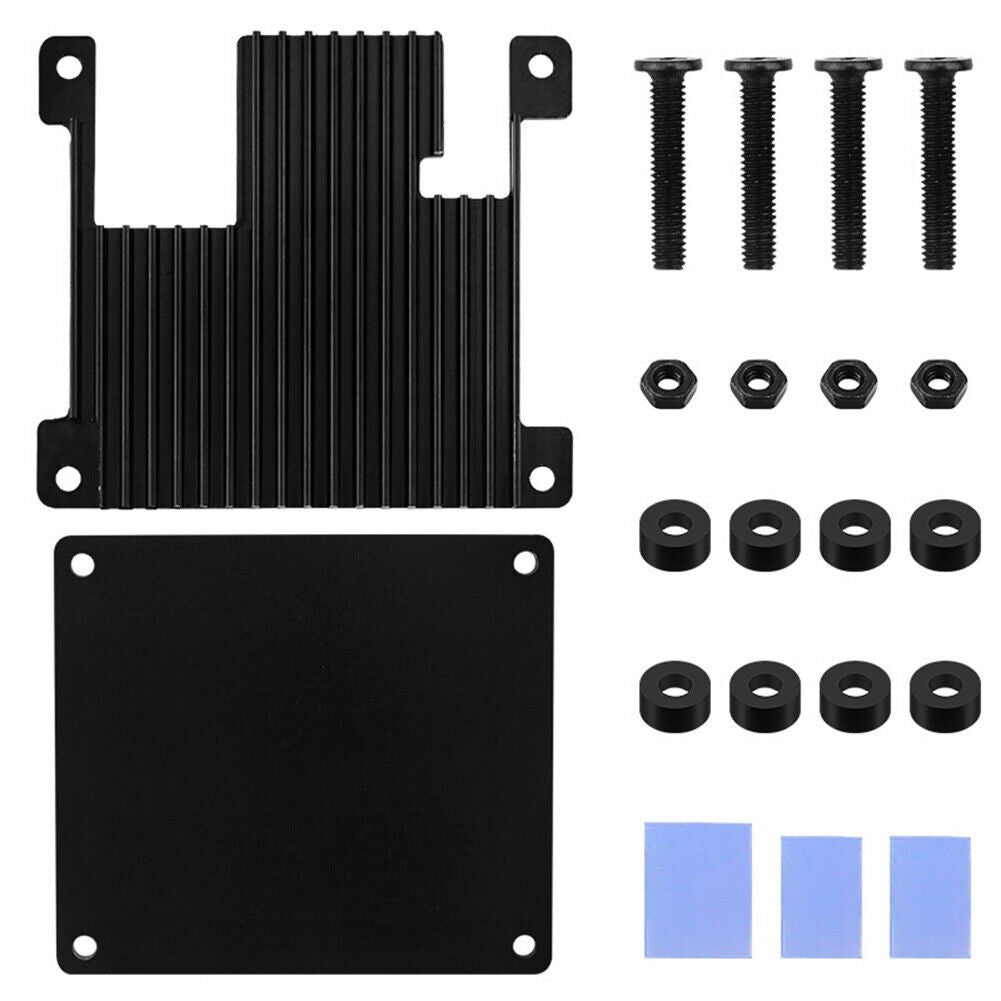 Aluminum + Acrylic Cooling Shell Passive Heatsink Case For Orange Pi Zero 2