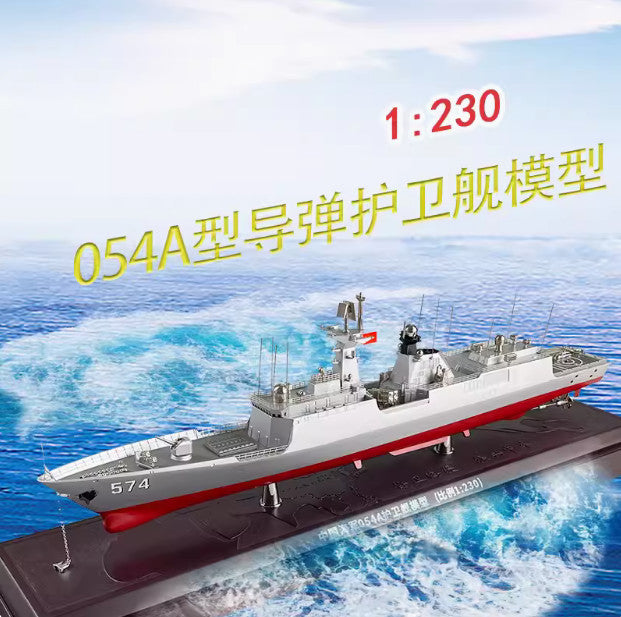 1:230 68CM China Navy 054A Guided Missile Frigate Battle Ship Diecast Model