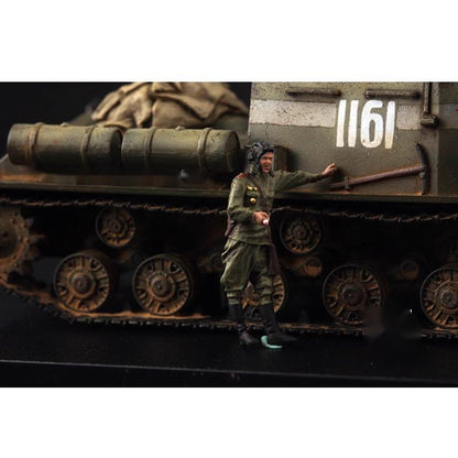 1/72 Soviet Red Army Tank Crew 6pcs Soldier Berlin 1945 Finished Model No Tank
